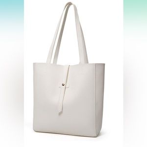 New! Faux Pebbled Leather Tote